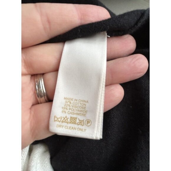 Kate Spade Color Block Sweater with Bow Sleeves Pink Black White Size XS Cotton - Picture 8 of 8